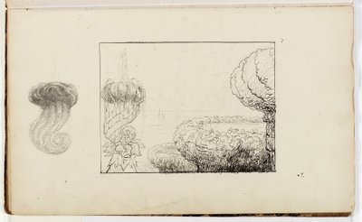 Sin título, Estudio para la copa de los titanes, 1837 de Thomas Cole
